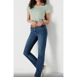 J. Jill Tried & True Slim Leg Stretch Blue Denim Jeans Women’s Size 2 EUC